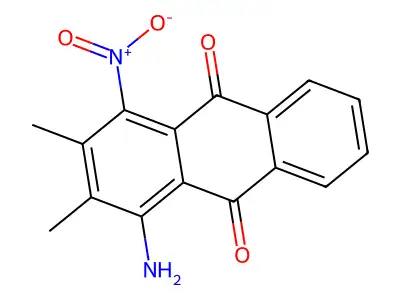 1-Amino-2,3-dimethyl-4-nitroanthracene-9,10-dione structure