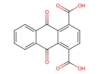 9,10-Dioxo-9,10-dihydroanthracene-1,4-dicarboxylic acid structure