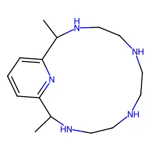 2,13-Dimethyl-3,6,9,12,18-pentaazabicyclo(12.3.1)octadeca-1(18),14,16-triene structure
