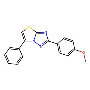 2-(4-Methoxyphenyl)-6-phenyl[1,3]thiazolo[3,2-b][1,2,4]triazole structure
