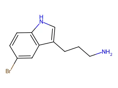 3-(5-bromo-1H-indol-3-yl)propan-1-amine structure