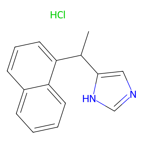 4-(1-(1-Naphthyl)ethyl)imidazole structure