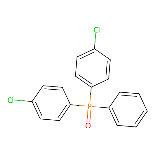 Bis(p-chlorophenyl)phenylphosphine oxide structure