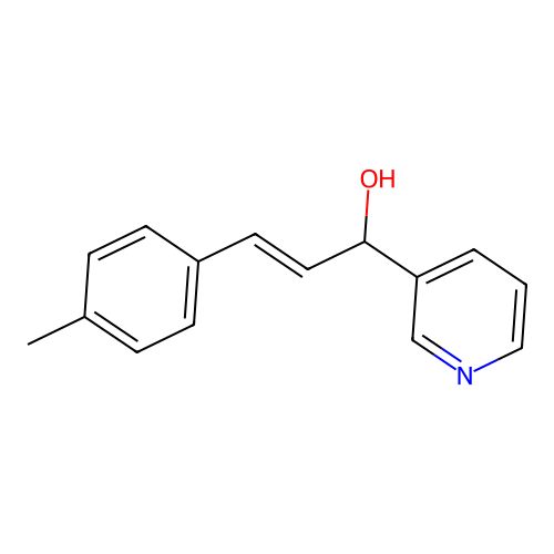 3-Pyridinemethanol, alpha-(2-(4-methylphenyl)ethenyl)- structure