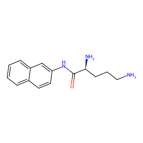 L-ornithine 2-naphthylamide structure