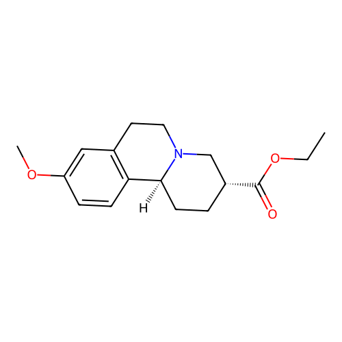cis-1,3,4,6,7,11b-Hexahydro-9-methoxy-2H-benzo[a]quinolizine-3-carboxylic acid ethyl ester structure