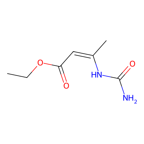 Ethyl (2Z)-3-(carbamoylamino)but-2-enoate structure