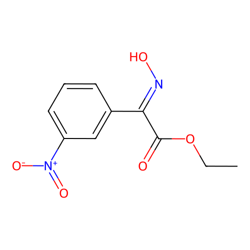ethyl (2E)-2-hydroxyimino-2-(3-nitrophenyl)acetate structure