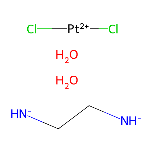 2-Azanidylethylazanide;dichloroplatinum(2+);dihydrate structure
