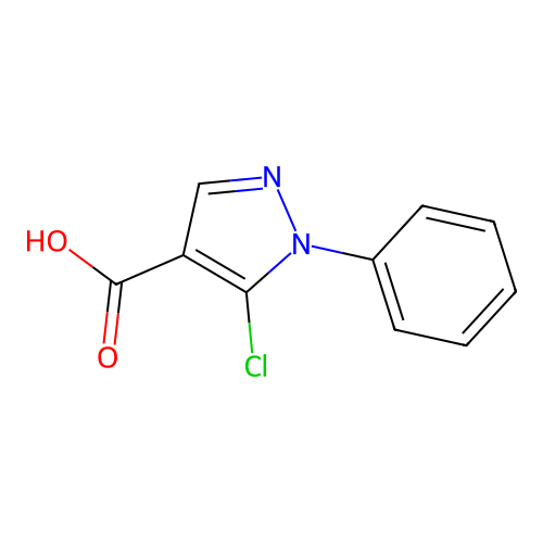 5-chloro-1-phenyl-1H-pyrazole-4-carboxylic acid structure