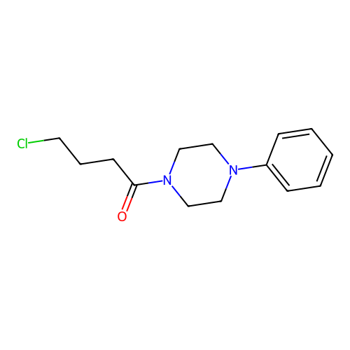 4-Chloro-1-(4-phenylpiperazin-1-yl)butan-1-one structure