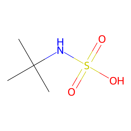 Sulfamic acid, (1,1-dimethylethyl)- structure