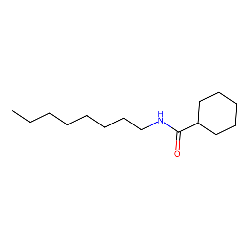 N-octylcyclohexanecarboxamide structure
