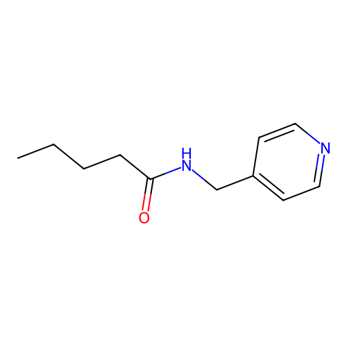 N-(4-pyridinylmethyl)pentanamide structure