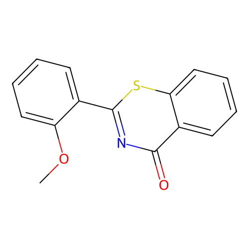 2-(2-Methoxyphenyl)-4H-1,3-benzothiazin-4-one structure