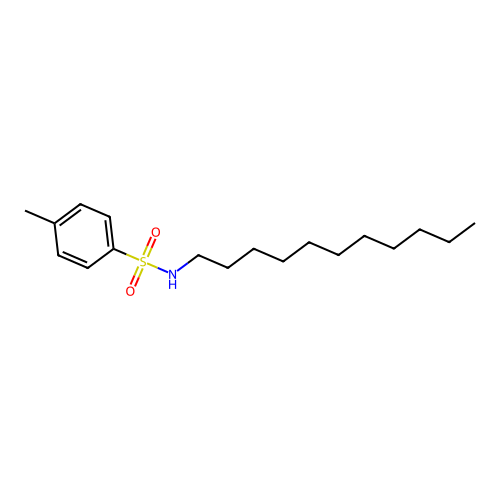 4-methyl-N-undecylbenzenesulfonamide structure