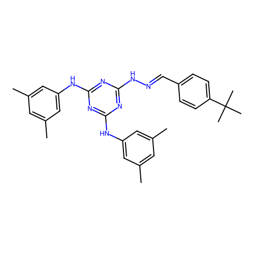 C30H35N7 structure