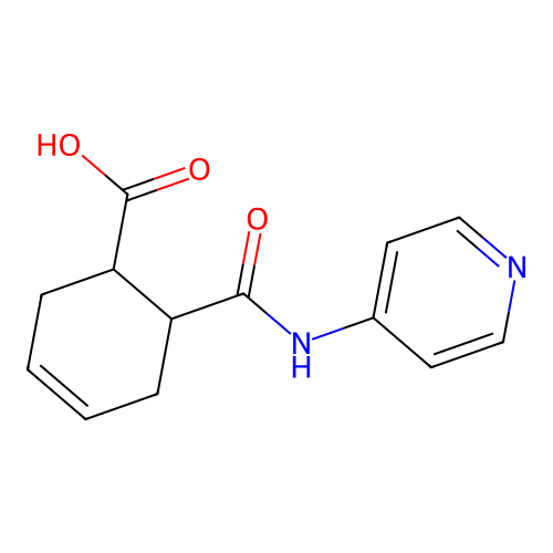 6-(Pyridin-4-ylcarbamoyl)cyclohex-3-ene-1-carboxylic acid structure