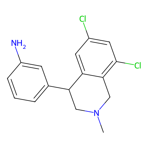 3-(6,8-Dichloro-2-methyl-1,2,3,4-tetrahydroisoquinolin-4-yl)aniline structure