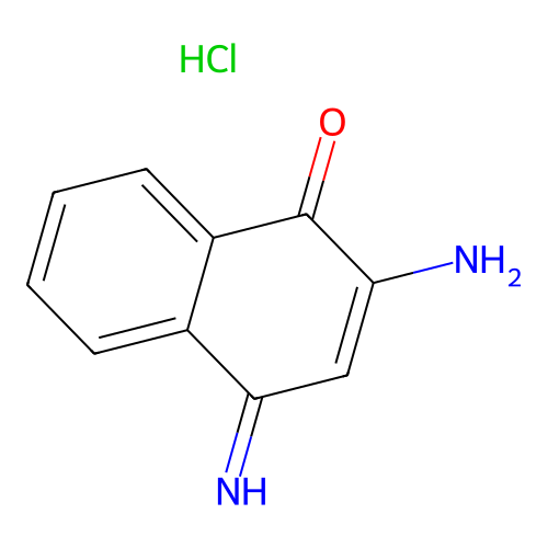 1(4H)-Naphthalenone, 2-amino-4-imino-, monohydrochloride structure