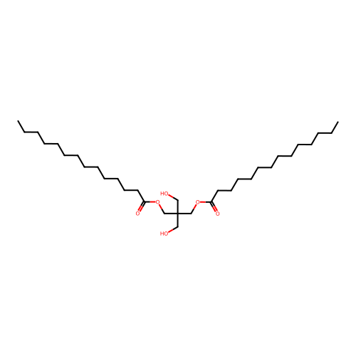 2,2-Bis(hydroxymethyl)propane-1,3-diyl dimyristate structure