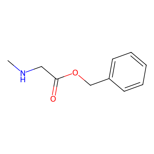 Benzyl 2-(methylamino)acetate structure