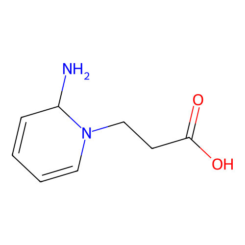 3-(2-氨基-2H-吡啶-1-基)丙酸 structure