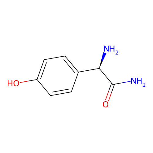 (R)-2-amino-2-(4-hydroxyphenyl)acetamide structure
