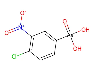 (4-Chloro-3-nitrophenyl)arsonic acid structure