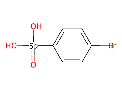 (4-Bromophenyl)stibonic acid structure