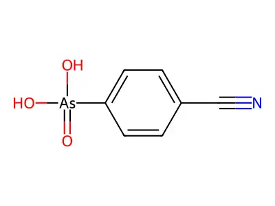 (4-Cyanophenyl)arsonic acid structure