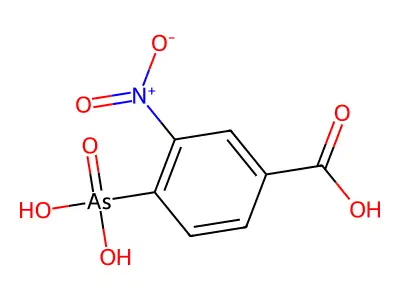 4-Arsono-3-nitrobenzoic acid structure