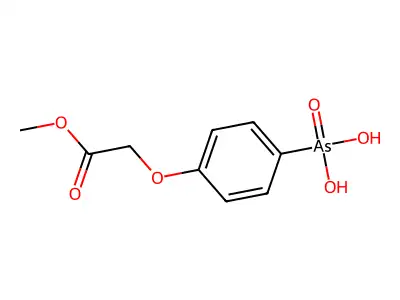 [4-(2-Methoxy-2-oxoethoxy)phenyl]arsonic acid structure