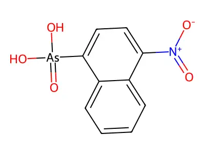 (4-Nitronaphthalen-1-yl)arsonic acid structure