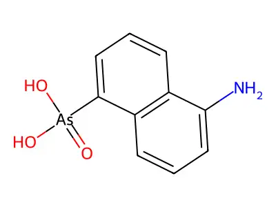 (5-氨基萘-1-基)胂酸 structure