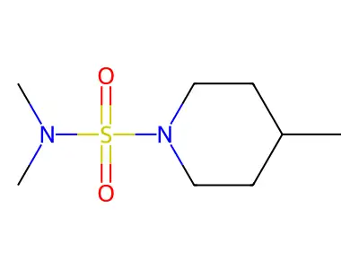 N,N,4-trimethylpiperidine-1-sulfonamide structure