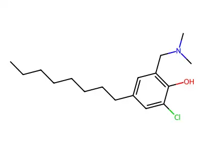2-Chloro-6-[(dimethylamino)methyl]-4-octylphenol structure