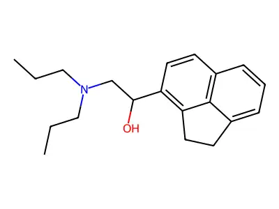 1-(1,2-Dihydroacenaphthylen-3-yl)-2-(dipropylamino)ethanol structure