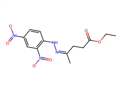 Ethyl 4-[(2,4-dinitrophenyl)hydrazinylidene]pentanoate structure