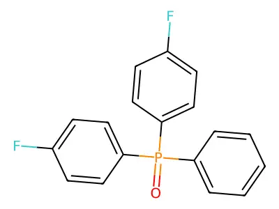 Bis(4-fluorophenyl)phenylphosphine oxide structure