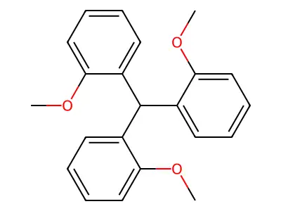 1-[Bis(2-methoxyphenyl)methyl]-2-methoxybenzene structure