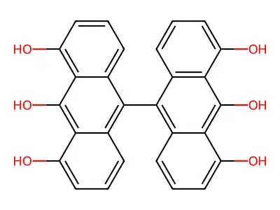 蒽林10,10'-二聚体 structure