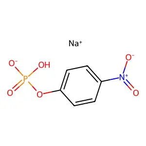 Phosphoric acid, mono(4-nitrophenyl) ester, sodium salt (1:?) structure