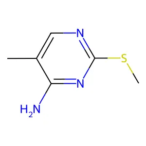 5-Methyl-2-(methylthio)-4-pyrimidinamine structure