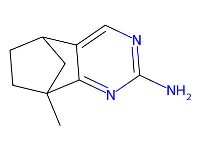 8-Methyl-5,6,7,8-tetrahydro-5,8-methanoquinazolin-2-amine structure