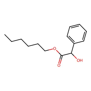 Hexyl alpha-hydroxybenzeneacetate structure