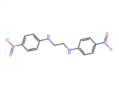 n,n'-Bis(4-nitrophenyl)ethane-1,2-diamine structure