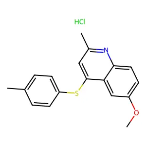 6-Methoxy-4-(p-tolylmercapto)quinaldine structure