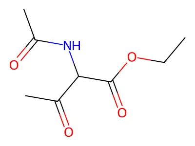 Ethyl 2-acetamido-3-oxobutanoate structure
