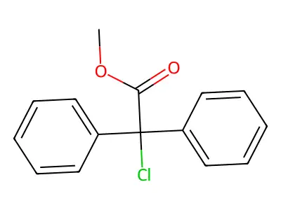 Methyl 2-chloro-2,2-diphenylacetate structure